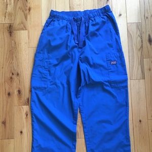 Royal blue scrub pants